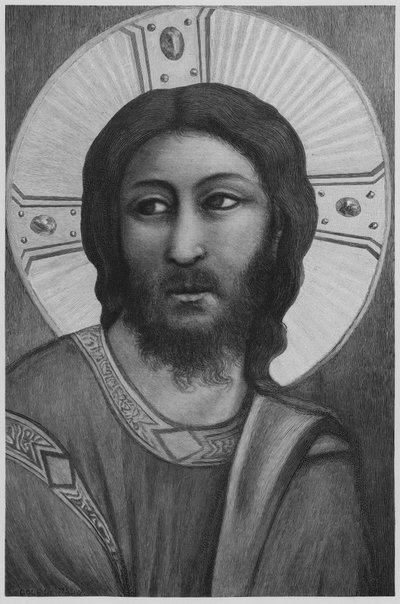 Tête du Christ, par Giotto - American School